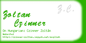 zoltan czinner business card